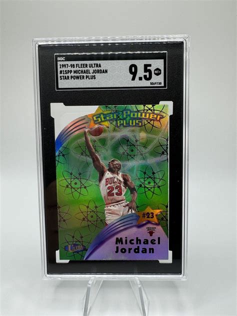 1997-98 Fleer Ultra Star Power Plus Michael Jordan Die Cut Refractor ...