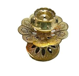 Brass Agardan Emporal for Burning Agarbatti Large Size : Amazon.in ...