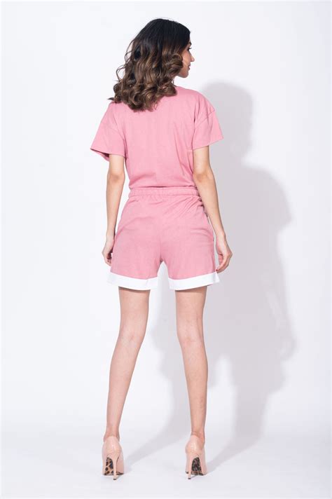 Pink Cosmos Pleated Shorts Set - Shorts – Claha by Aradhya Mittal