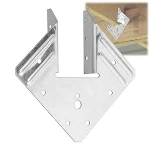 AOKLIT 50 Pack Heavy Duty Joist Hangers, Galvanized Rafter Hurricane ...