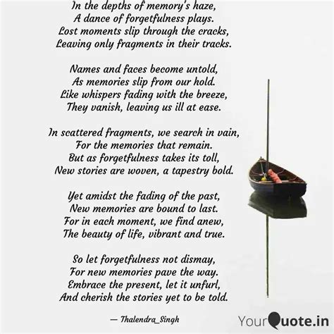 In the depths of memory's... | Quotes & Writings by Thalendra Singh ...