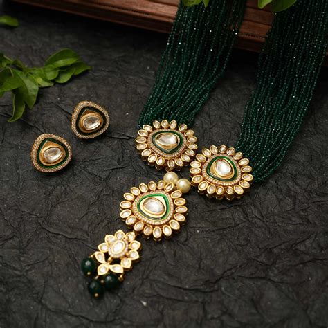 Kundan Long Necklace & Polki Long Necklace for Women – Page 2