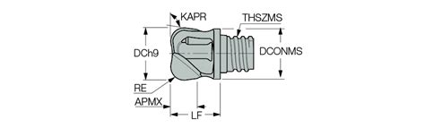 Iscar India | Milling > Indexable > Solid End Mill Heads > MM HT ...