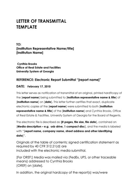Letter of Transmittal - 40+ Great Examples & Templates ᐅ TemplateLab