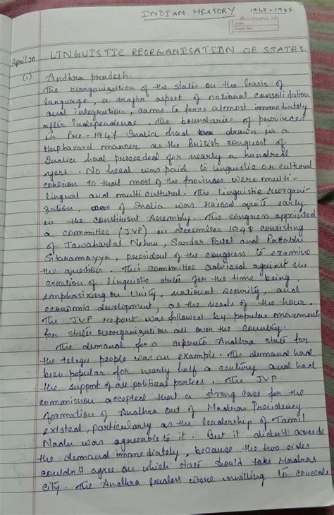 Describe the formation of linguistic states in India - Brainly.in