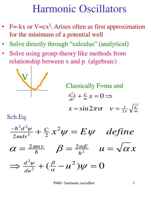 PPT - Harmonic Oscillators PowerPoint Presentation, free download - ID:650591