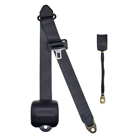 3 Point Retractable Big Rig Seat Belt - for Air Ride Style Seat - Black ...