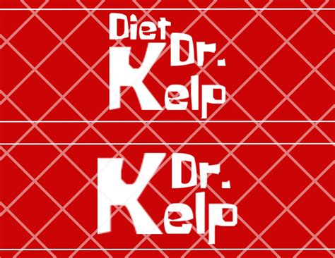 Digital Dr. Kelp Labels Printable Bikini Bottom for Spongebob ...