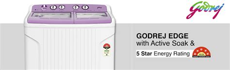 Godrej Edge 8 Kg 5 star Semi-Automatic Top Loading Washing Machine ...