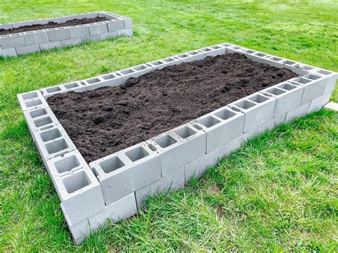 Building a Cinder Block Raised Vegetable Garden Bed