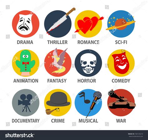 920 Movie genres set Stock Vectors, Images & Vector Art | Shutterstock