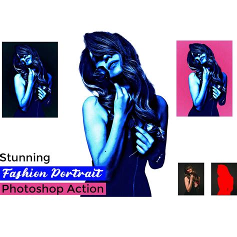 Stunning Fashion Portrait Photoshop Action - MasterBundles