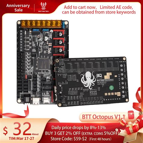 BIGTREETECH-Octopus-V1-1-BTT-Motherboard-3D-Printer-Parts-vs-Spider-V2 ...