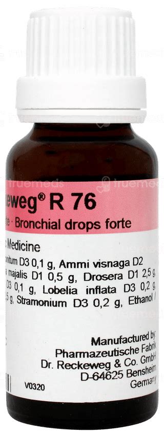 Dr Reckeweg R76 Asthma Forte Drop 22 Ml - Uses, Side Effects, Dosage ...