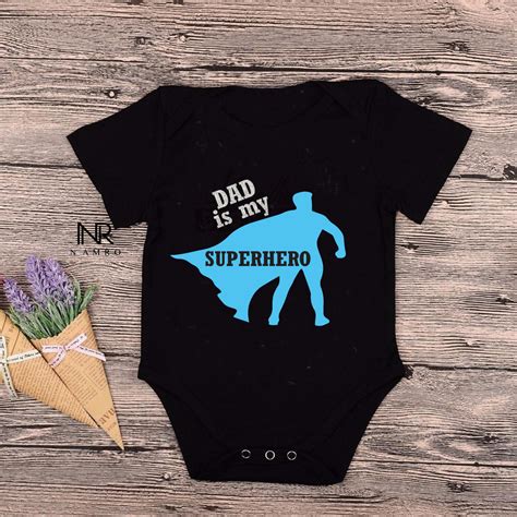 Dad is My Superhero – Baby robe by namro