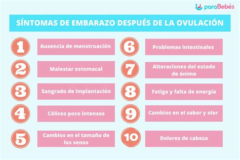 10 Síntomas de embarazo después de la ovulación