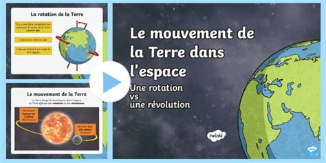 PowerPoint : Les mouvements de la Terre (teacher made)