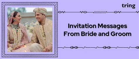 80+ Best Invitation Messages From Bride and Groom