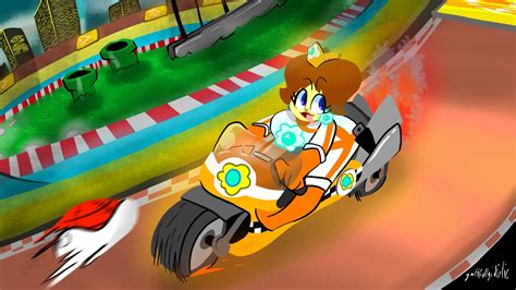 Princess Daisy Mario Kart Wii Bike