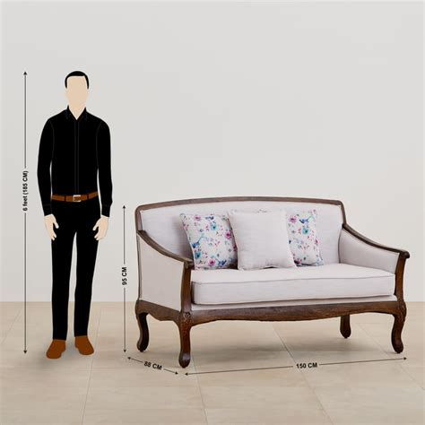 Buy Victoria Fabric 2-Seater Sofa - Brown from Home Centre at just INR ...