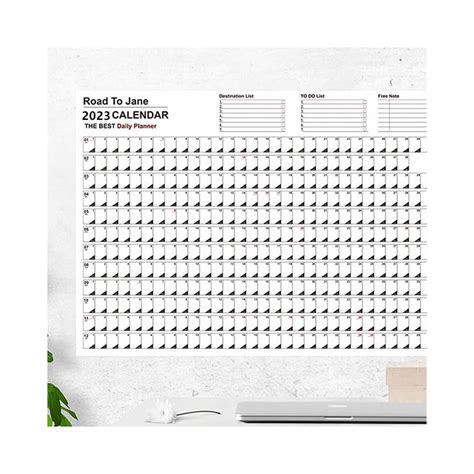 Buy Wall Calendars,2023 365 Day Poster Calendar, 2023 Yearly Planner ...