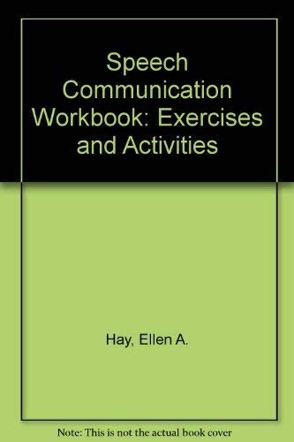 Buy Speech Communication Workbook: Exercises and Activities Book Online ...