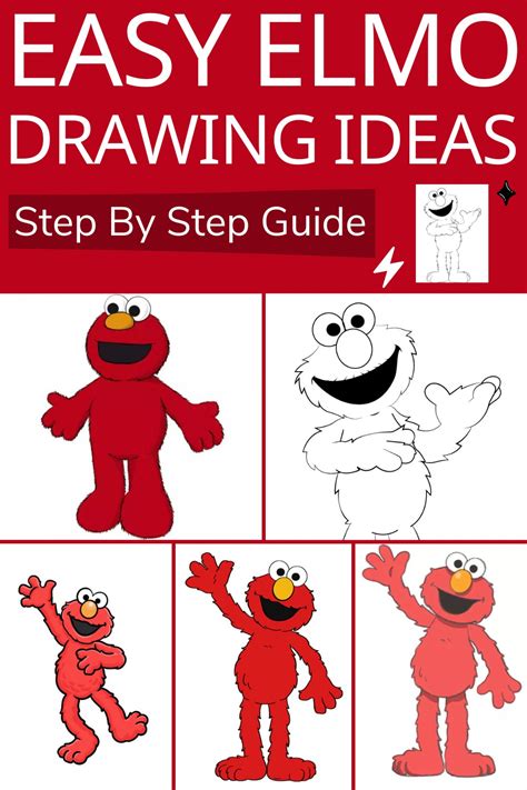 Elmo Drawing Tutorial 的图像结果