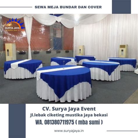 Menyewakan Meja Bundar Untuk Acara Area Jakarta