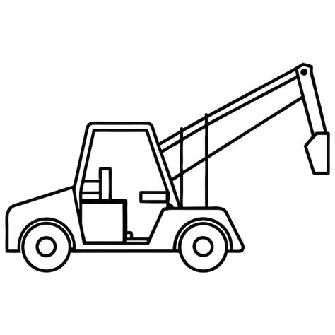 Image result for Telehandler Drawing