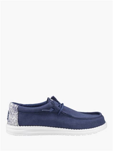 Hey Dude Wally Surf Wash Blanket Slip On Shoes, Navy, Navy