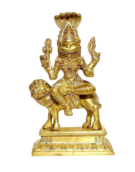 Buy P.J.Handicrafts™ The Invincible Pratyangira Brass Statue for Home ...