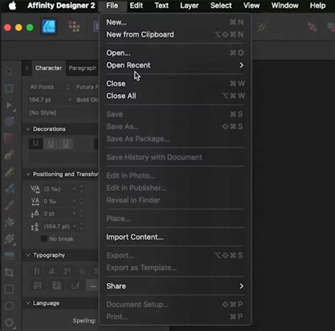 Image result for Affinity Designer PC Interface