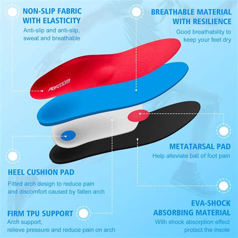 Popzoom Orthotic Insoles for Flat Feet - Plantar Fasciitis India | Ubuy