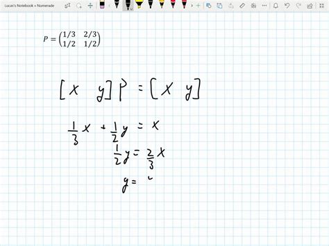 Image result for Steady State of Transition Matrix