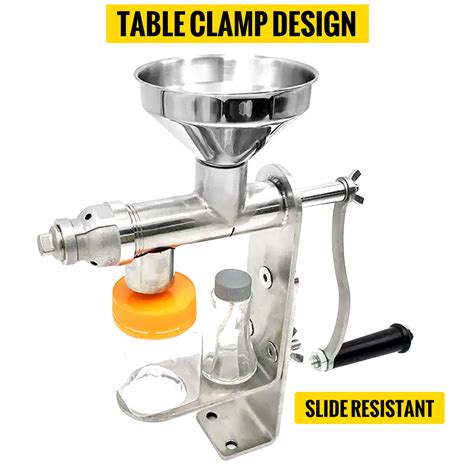 VEVOR Manual Oil Press Stainless Steel Oil Press Machine Nut and Seed ...