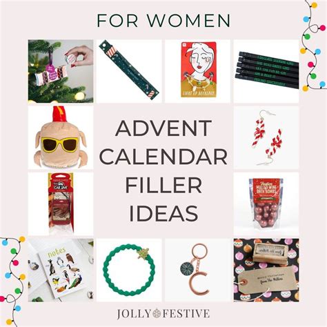 Advent Calendar Ideas For Women - Printable Calendar Template