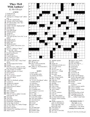 Merl Reagle Printable Crossword Puzzles: Complete with ease | airSlate ...