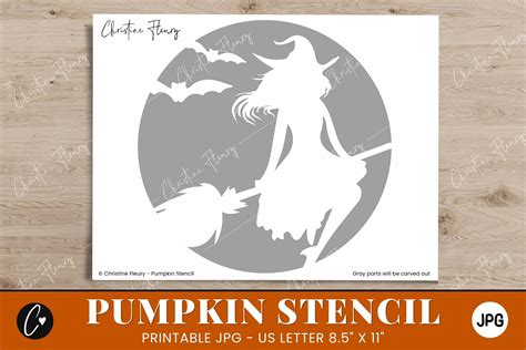 Witch Pumpkin Stencil Pumpkin Stencils For Halloween