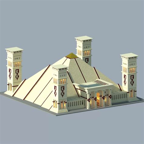 Desert Pyramid Temple Schematic Minecraft Map