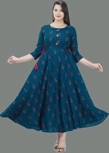 anushansa Women Floral Print Anarkali Kurta - Buy anushansa Women ...