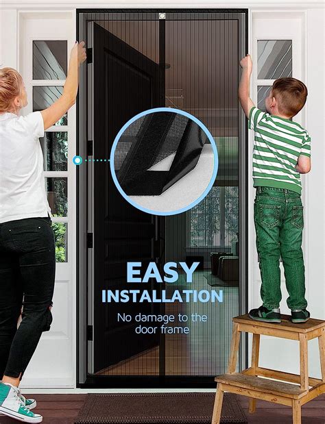 Buy Screen Door, Door Screens with Magnets Heavy Duty 36 x 83, Hands ...