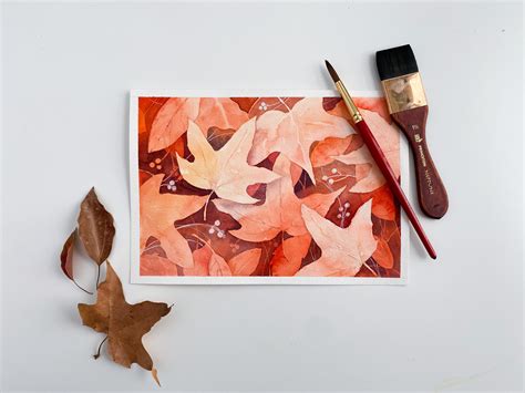 Fall Leaves Watercolor