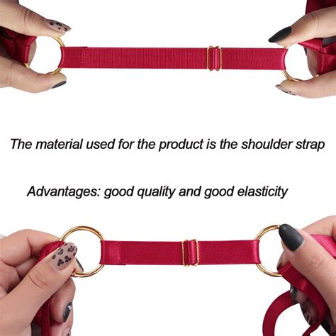 Buy BANSSGOTH Women's Strappy Body Harness Garter Belt Adjust Leg High ...