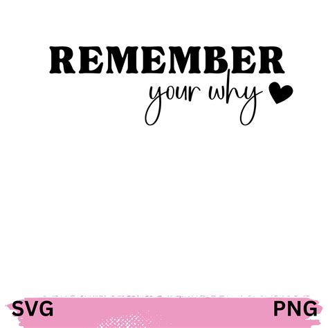 Remember Your Why SVG, Motivational SVG, Inspirational Quotes SVG - Etsy