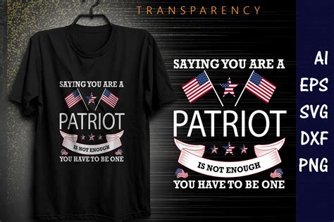 Patriotic T-shirt Design. Graphic by Transparency · Creative Fabrica
