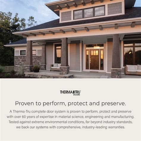 Therma-Tru 36-in x 96-in x 4-9/16-in Fiberglass Left-hand inswing Acorn ...