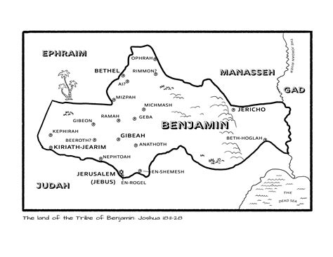 Bible Geography- The Tribe of Benjamin