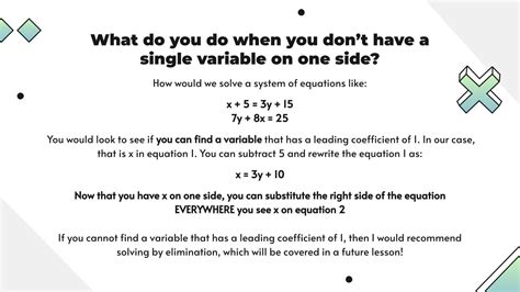 How to Substitute Equations Math Problems 的图像结果