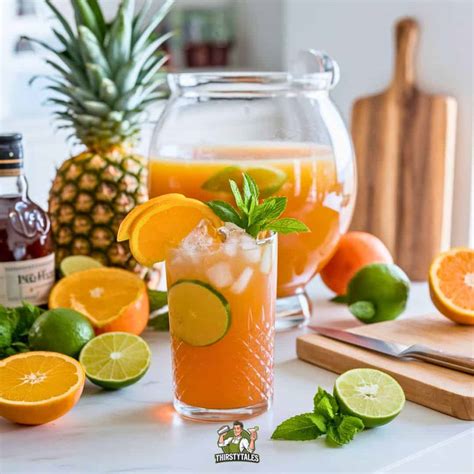 Rum Punch Cocktail Recipe - Thirsty Tales