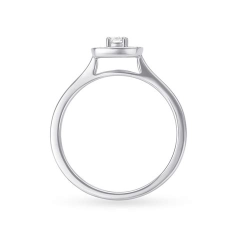 14KT White Gold Diamond Finger Ring